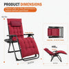 Zero Gravity Folding Lounge Chair with Cushion