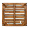 Acacia Wood Outdoor Patio Chair With Vertical Slatted Arms