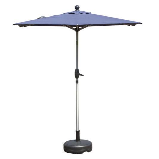 Rectangle Patio Umbrella With Crank Lift And Tilt Function