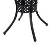 33" Round Cast Aluminum Patio Bistro Dining Table with Umbrella Hole