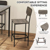 5-Piece Counter-Height Dining Set with Black Oak Bar Stools