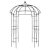Wrought Iron Garden Arch Gazebo, Black