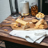 Acacia Serving Board with 6 Bamboo Cheese Markers | 23x8"
