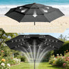 9.7 ft Solar LED Patio Umbrella (Base Not Included)