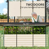 Galvanized Steel Raised Planter Box with Crop Cage