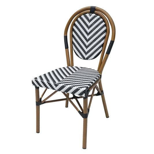 Outdoor Furniture Set PVC Rattan Chair Outdoor Chairs Suitable for Courtyard Garden Waterproof Metal Table and Chairs