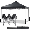 10x10 Pop-Up Canopy Tent with Slant Legs, Grey