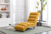 Linen Massage Chaise Lounge Recliner with Curved Backrest