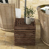 Umbrella Base Storage Table — Brown