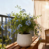 Planter 9.06-Inch Magnesium Oxide LIGHT GREY for Indoor, Outdoor or