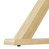 Natural Oak Veneer Dining Table with X-Base Legs