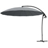 9 Ft Cantilever Patio Umbrella with 16 Fibreglass Ribs