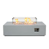 52" Concrete Propane Fire Pit Table — Antique White