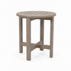 16-Inch HDPE Round Outdoor Side Table for Patio, Porch or Poolside