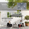 8-Foot Cantilever Patio Umbrella with 360° Rotation