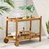 Louisiana Acacia Wood Bar Cart