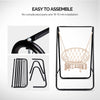 A-Frame Hanging Chair Stand, Powder-Coated Steel, 600 lb Capacity