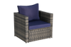 Outdoor Patio Seating Set 3-piece set with Cushions for Patio, Garden