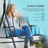 Two-Seat Patio Swing with Adjustable Canopy and Storage
