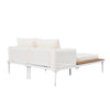 Modern Metal Daybed with Wood Accents