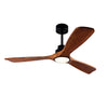 52" Wood Blade Outdoor Ceiling Fan with Light & Remote