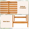 2-Person Acacia Wood Outdoor Bench