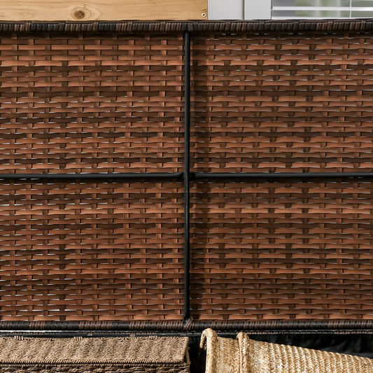 Rattan Deck Box & Towel Rack