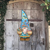 Coastal Gnome Door Decor - Handcrafted Wood Door Hanger Wall Art
