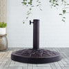 Heavy-Duty Bronze Market Umbrella Base — 30 lbs