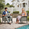 All-Weather Wicker Patio Conversation Set with Cushions