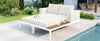 Modern Metal Daybed with Wood Accents