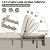 Acacia Chaise Lounge — 5-Position Adjustable