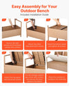 Rattan Storage Bench — 70 Gallon