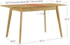 Extendable Dining Table 47 to 59 Inch, Oak Veneer