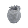 Gray Cement Indoor & Outdoor Planter, 14.2 × 7.9 × 7.9 in