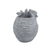 Gray Cement Indoor & Outdoor Planter, 14 × 8 in