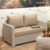 Wicker Loveseat Cushion Set