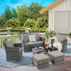 Planter Glass Light Gray 6-piece set for Indoor, Outdoor or Decorative