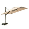 Cantilever Umbrella with Tilt System and Wheeled Base, 9.8 ft
