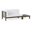 Outdoor Acacia Wood Loveseat and Coffee Table Set