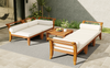 Acacia Wood Modular Sectional — 6 Piece