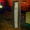Solar Rattan Floor Lamp