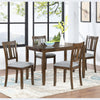 Walnut Acacia Rectangular Dining Table, Seats 4