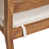 Acacia Wood Outdoor Dining Chairs with Cushions, Set of 2