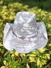 Grey Coastal Cowgirl Handmade Summer Hat