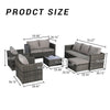 Outdoor Patio Seating Set 6-piece set with Cushions for Patio, Garden