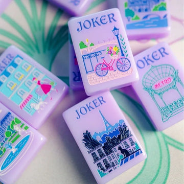 American Mahjong Set — Paris Purple Crystal, 160 Tiles
