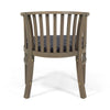 Acacia Wood Outdoor Dining Chairs with Water-Resistant Cushions