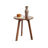 Solid Oak Round Side Table