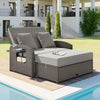 Wicker Double Chaise Lounge — 2 Person